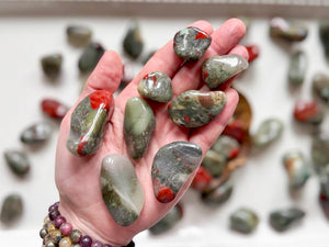 Bloodstone Tumbled Stone || Africa