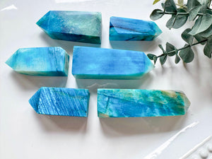 Blue-Colored Moonstone Point