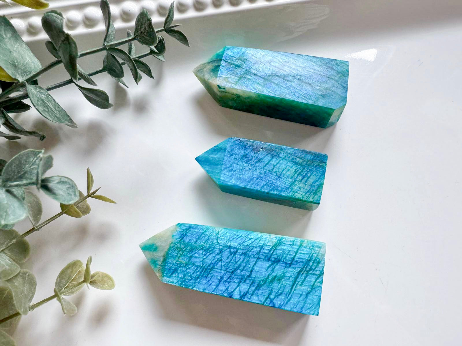 Blue-Colored Moonstone Point