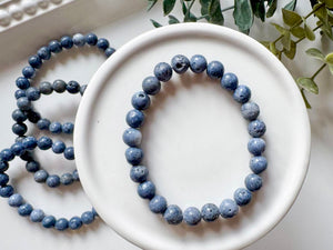 Blue Coral 8mm Bracelet