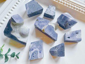 Blue Coral Faceted Free Form