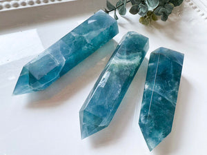 Blue Fluorite Points || Large