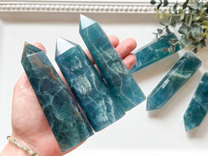 Blue Fluorite Points || Large