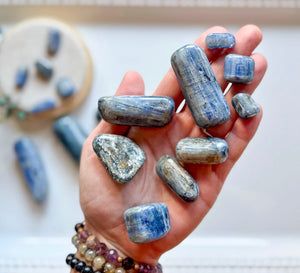 Blue Kyanite Tumbled Stone || Grade A