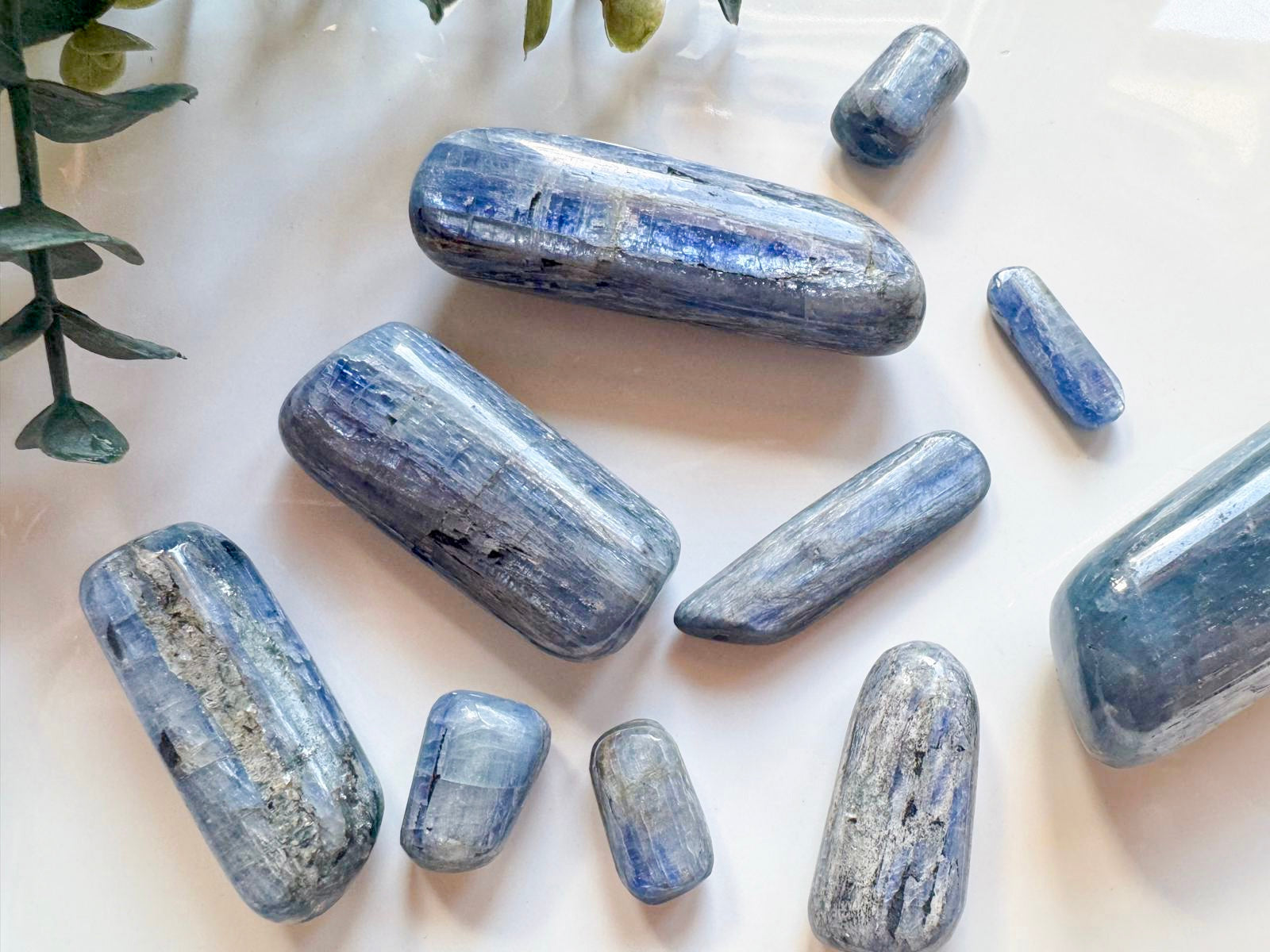 Blue Kyanite Tumbled Stone || Grade A