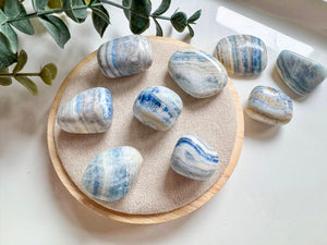 Blue Scheelite Tumbled Stone || Turkey