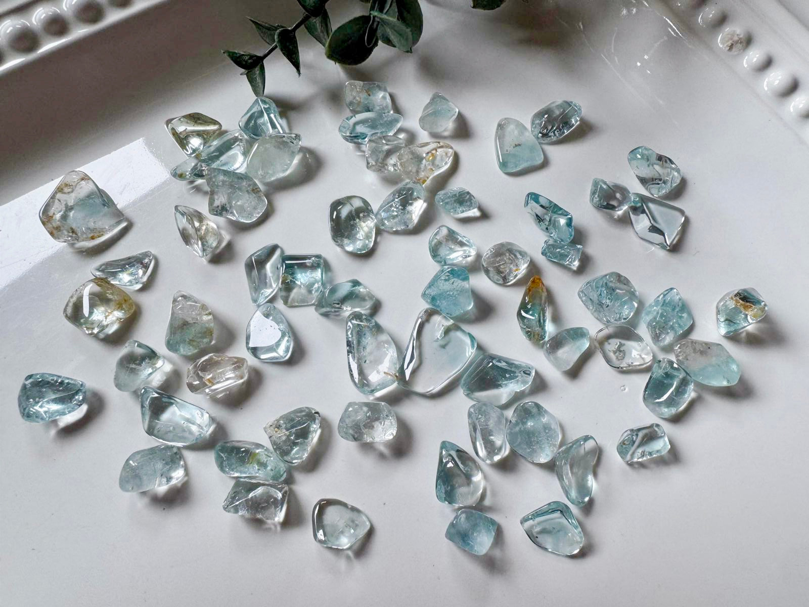 Blue Topaz Tumbled Stones