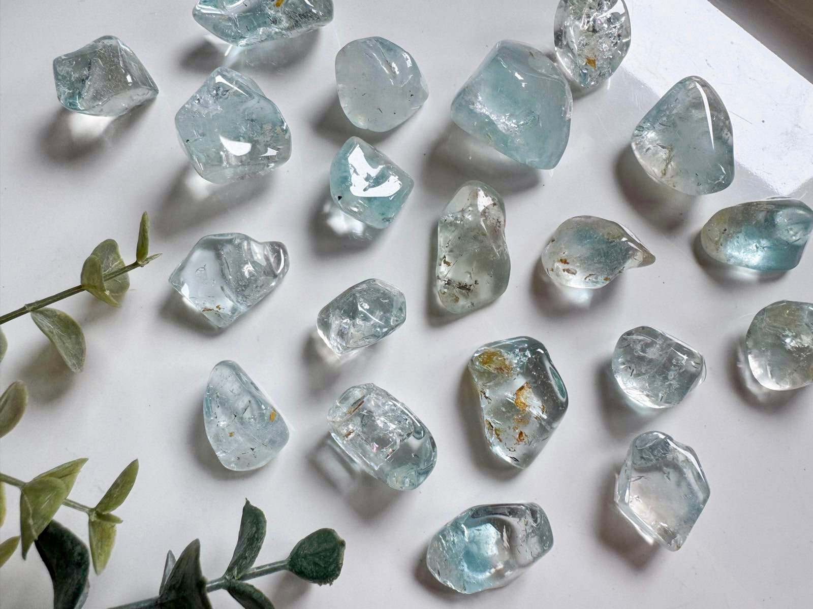 Blue Topaz Tumbled Stones