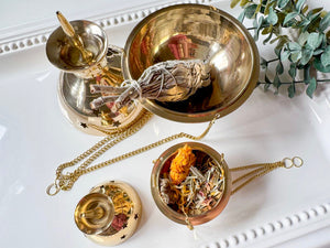 Brass Hanging Censer Burner