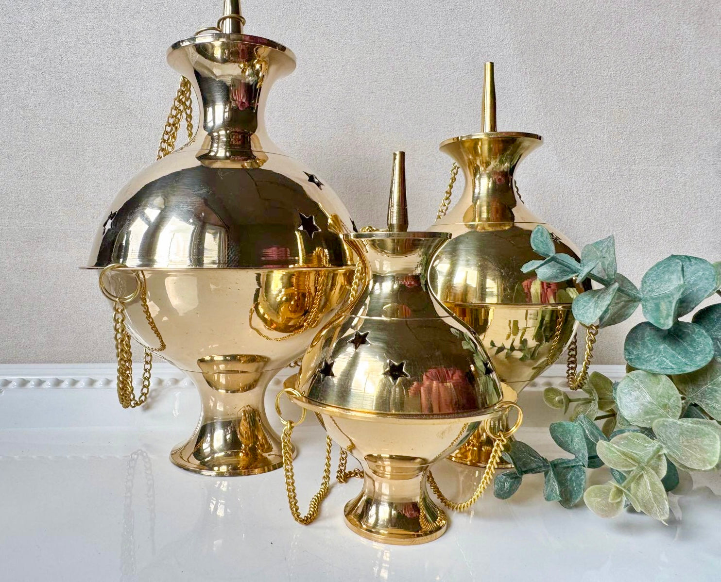 Brass Hanging Censer Burner