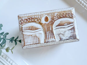 Buddha Eyes Carved Wood Box