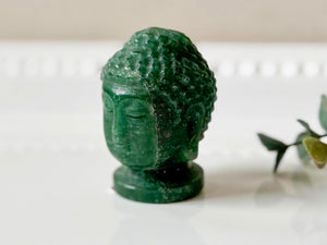Buddha Head Crystal Carving || 2"