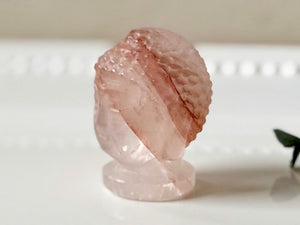 Buddha Head Crystal Carving || 2"