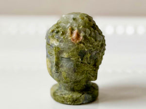 Buddha Head Crystal Carving || 2"
