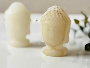 Buddha Head Crystal Carving || 2"