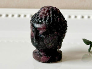 Buddha Head Crystal Carving || 2"