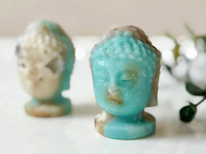 Buddha Head Crystal Carving || 2"