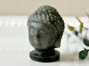 Buddha Head Crystal Carving || 2"