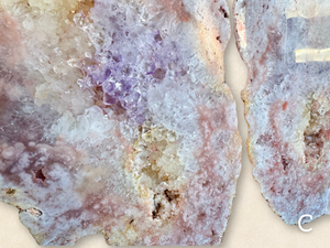 Pink Amethyst Wings on Stand || Showpiece