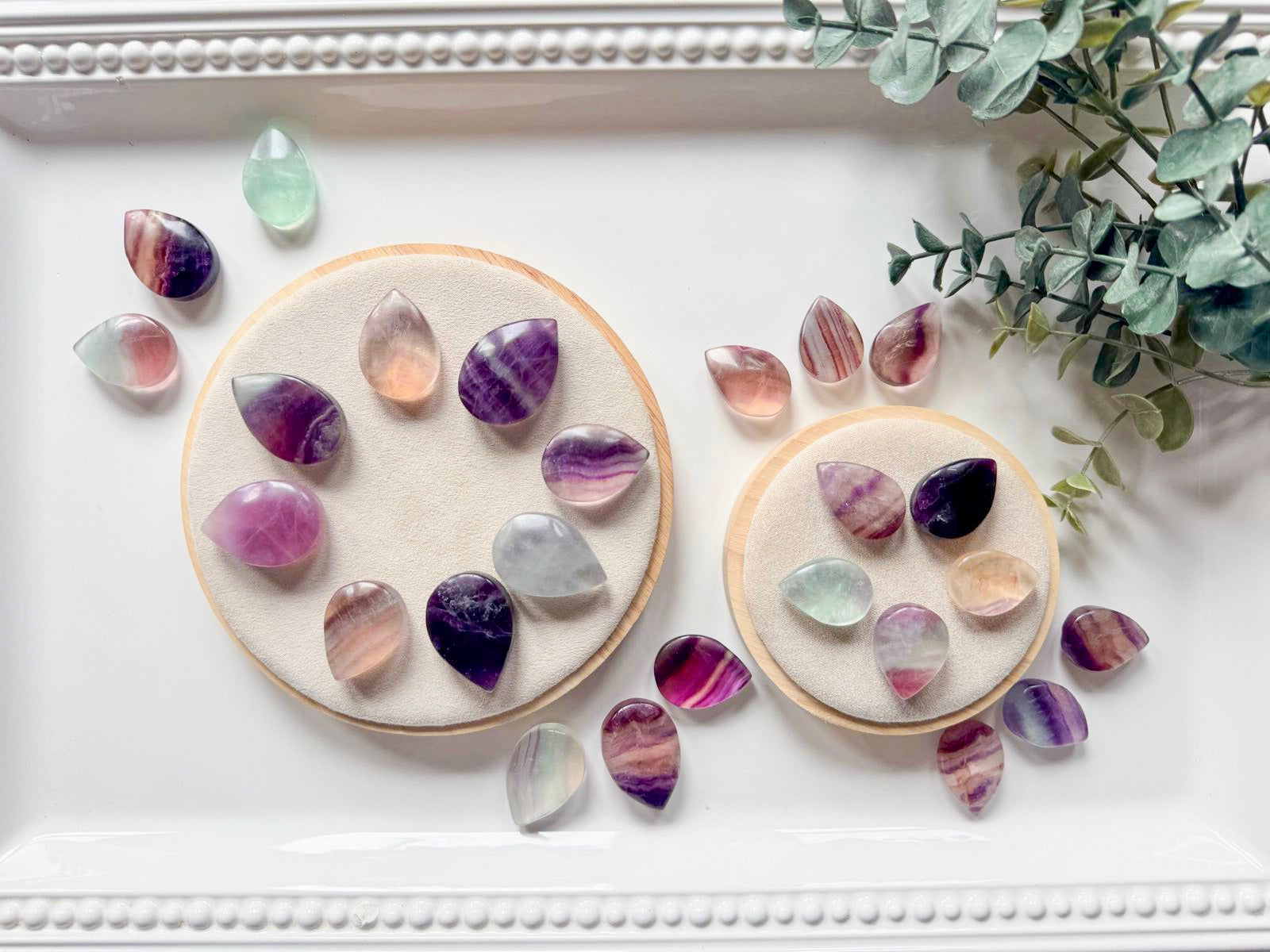 Candy Rainbow Fluorite Mini Dew Drop