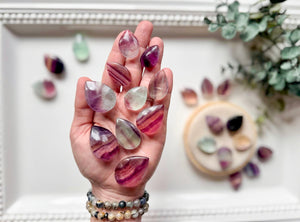 Candy Rainbow Fluorite Mini Dew Drop