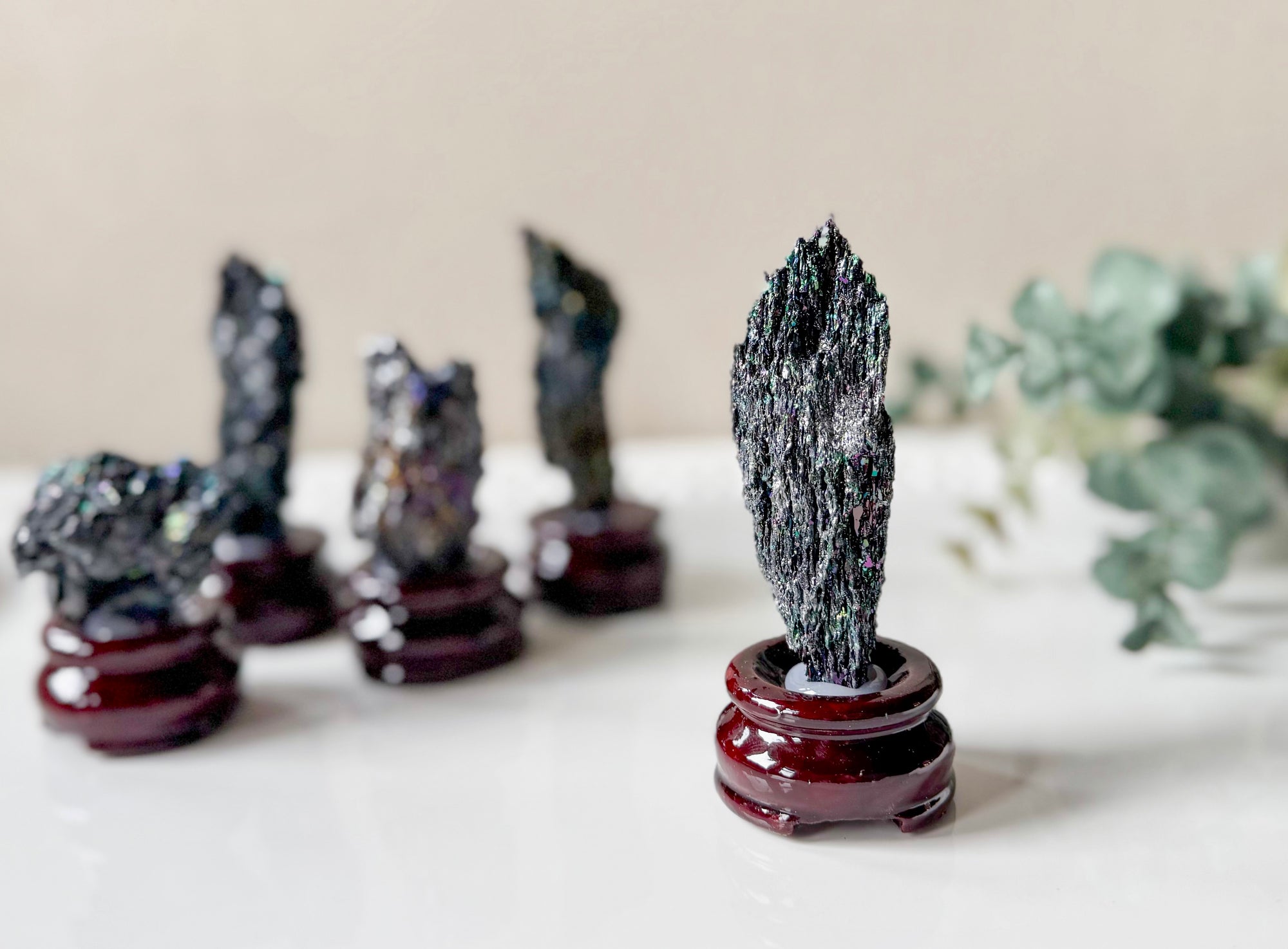Carborundum Silicon Carbide in Wood Stand