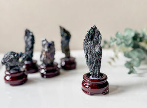 Carborundum Silicon Carbide in Wood Stand