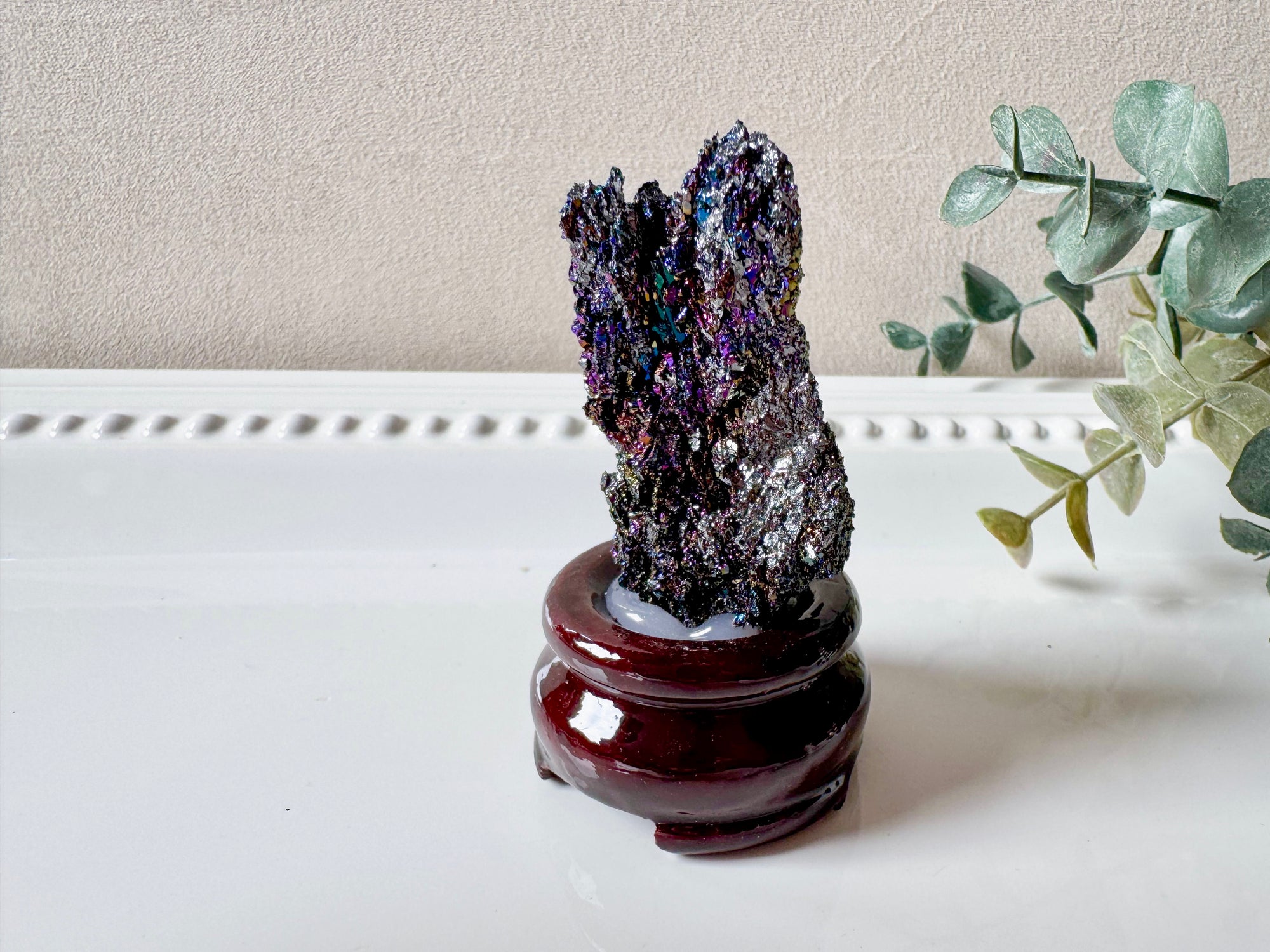 Carborundum Silicon Carbide in Wood Stand