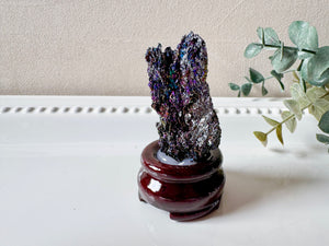 Carborundum Silicon Carbide in Wood Stand