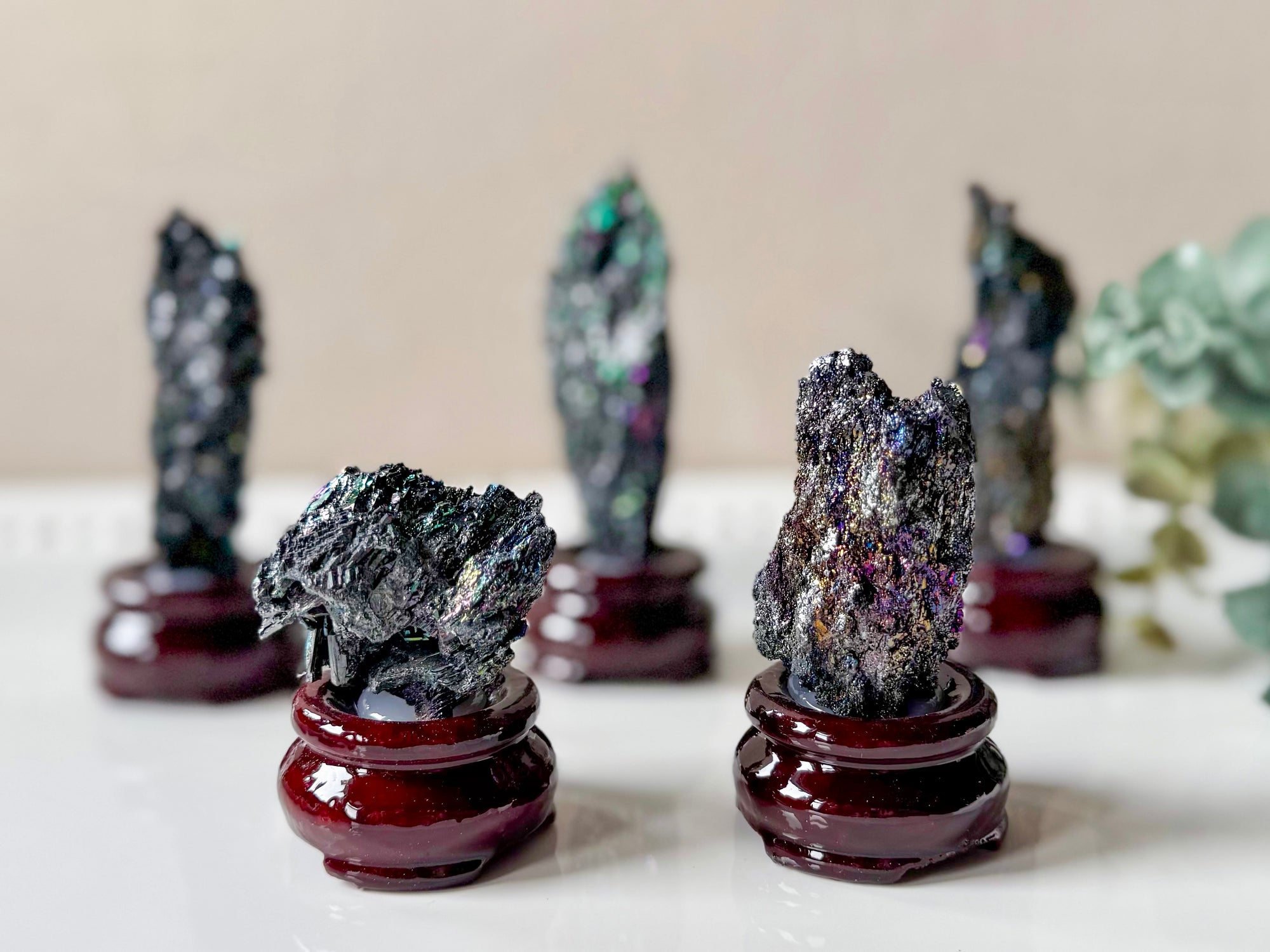 Carborundum Silicon Carbide in Wood Stand