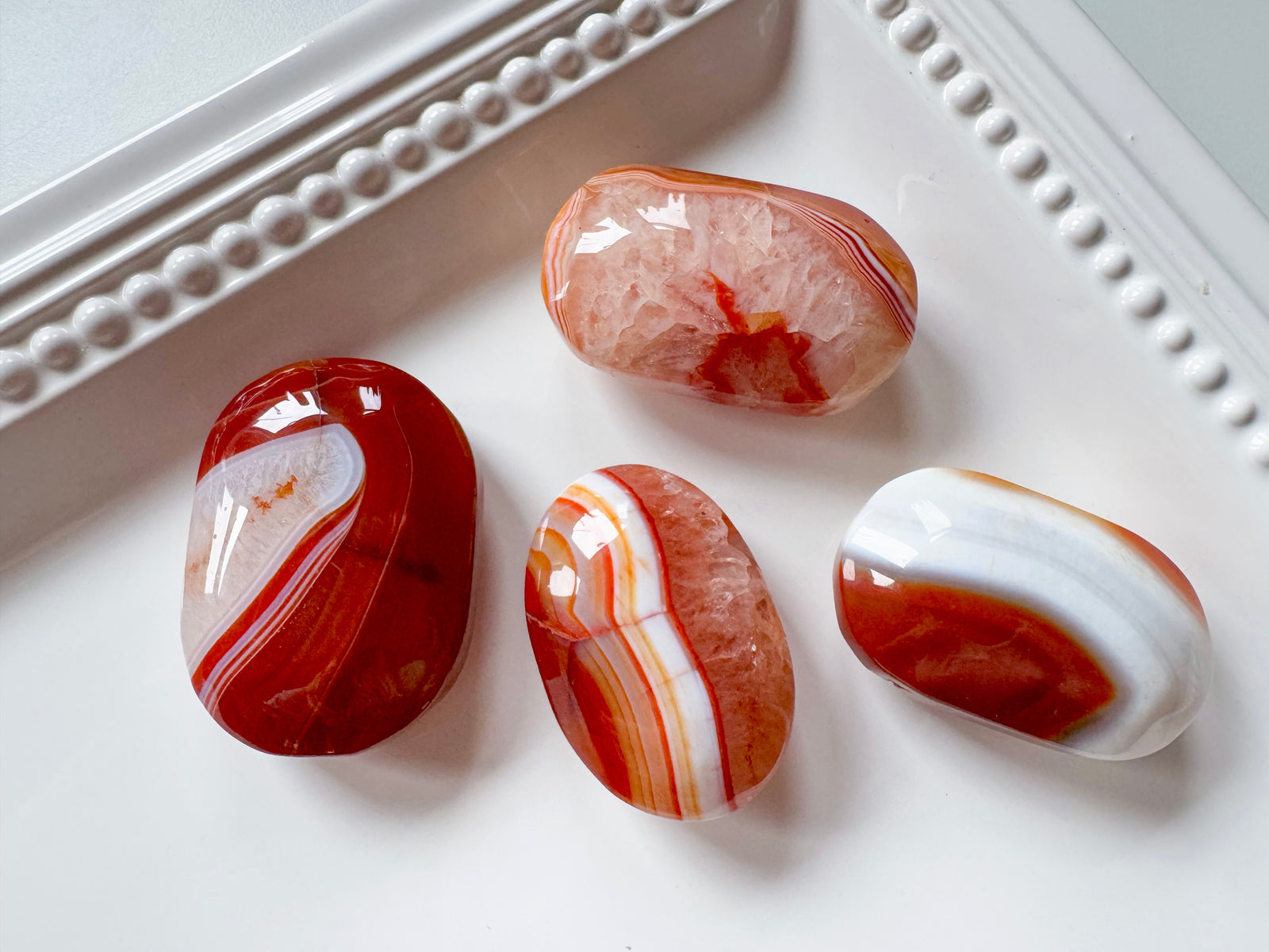 Carnelain Palm Stone 