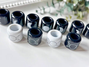 Ceramic Chime Candle Holder || Moon