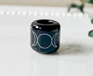 Ceramic Chime Candle Holder || Triple Moon
