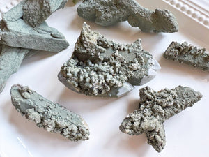 Chlorite on Quartz Raw Specimens || Inner Mongolia, China