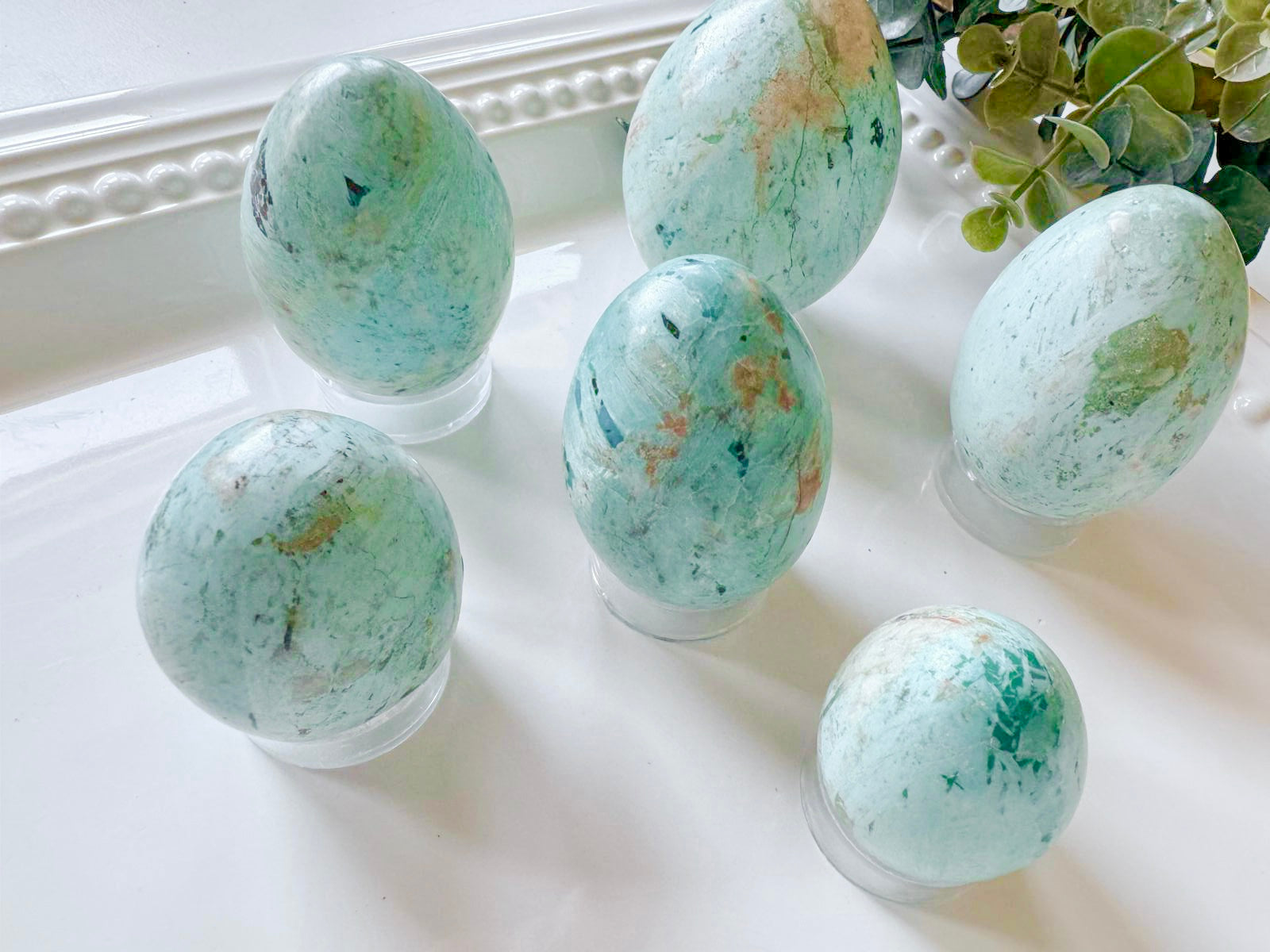 Chrysocolla Egg || Light Color