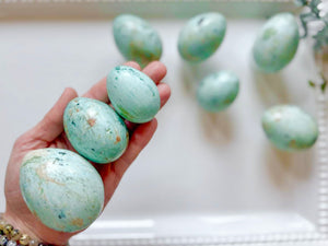 Chrysocolla Egg || Light Color