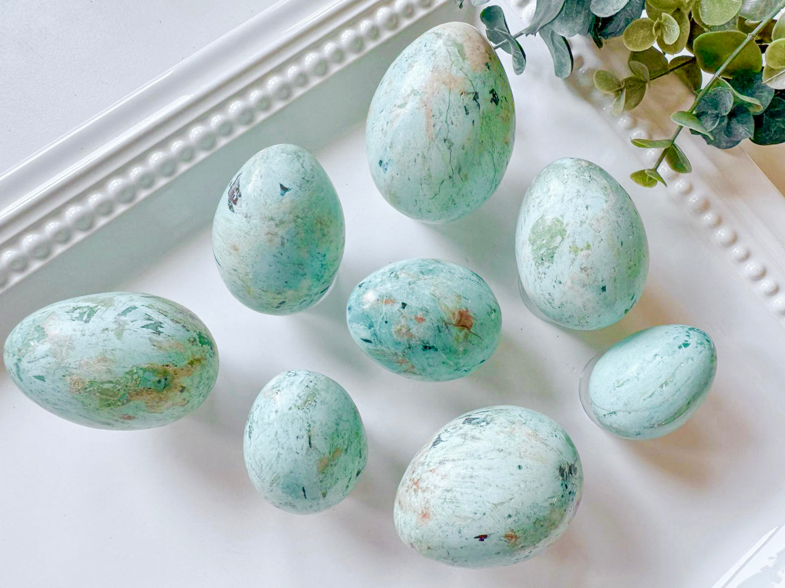 Chrysocolla Egg || Light Color