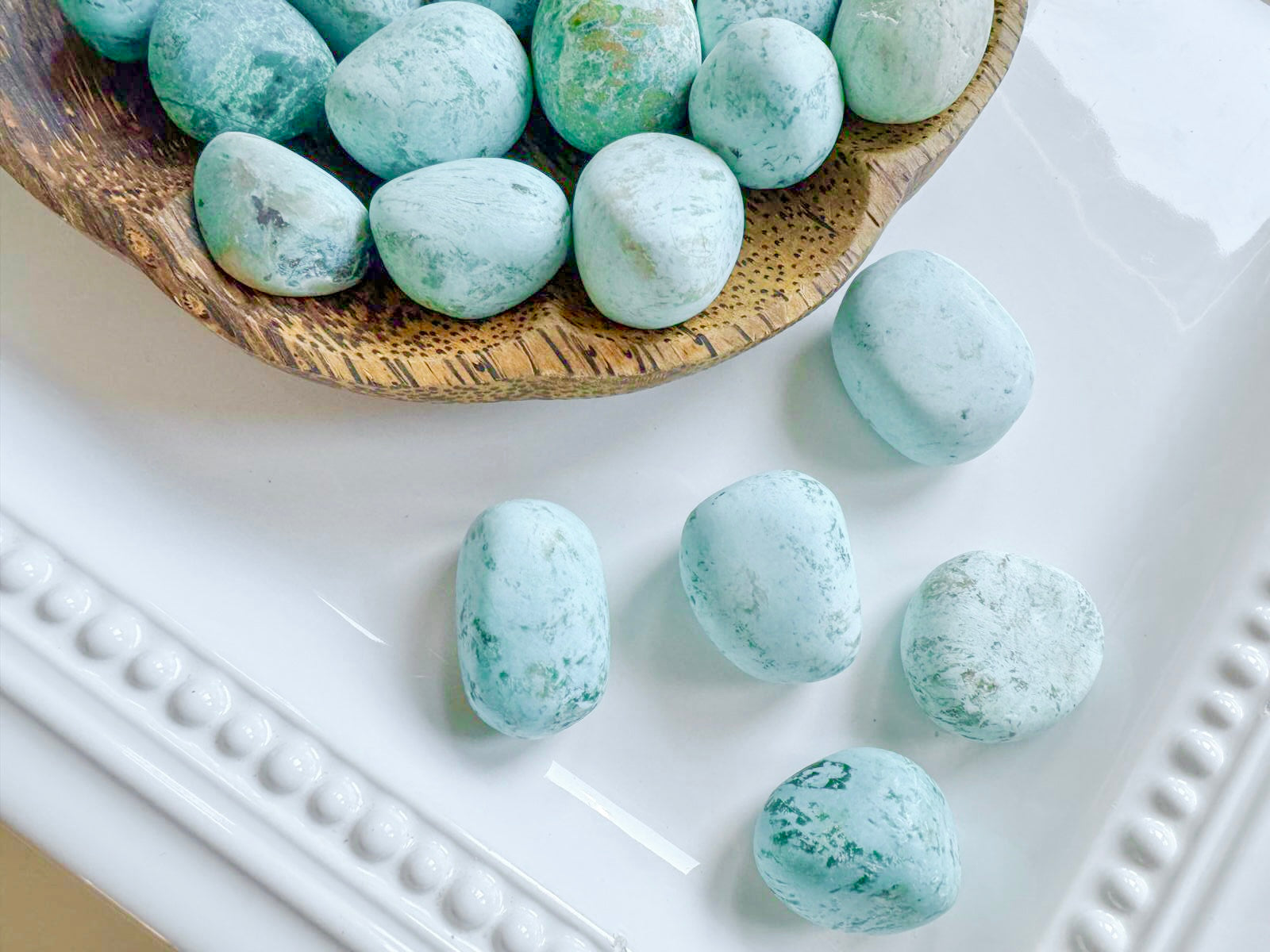 Chrysocolla (Light Toned) Tumbled Stone