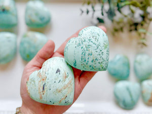 Chrysocolla heart || Light Color