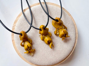 Clay & Crystal Point Troll Necklace