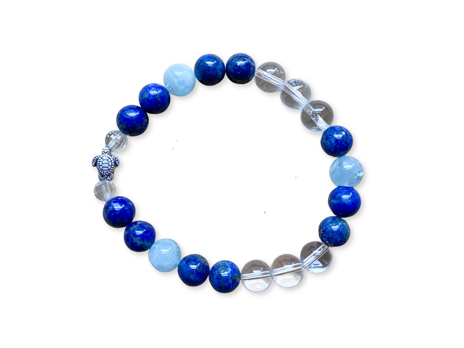 Clear Quartz, Lapis Lazuli & Aquamarine || Reiki Infused