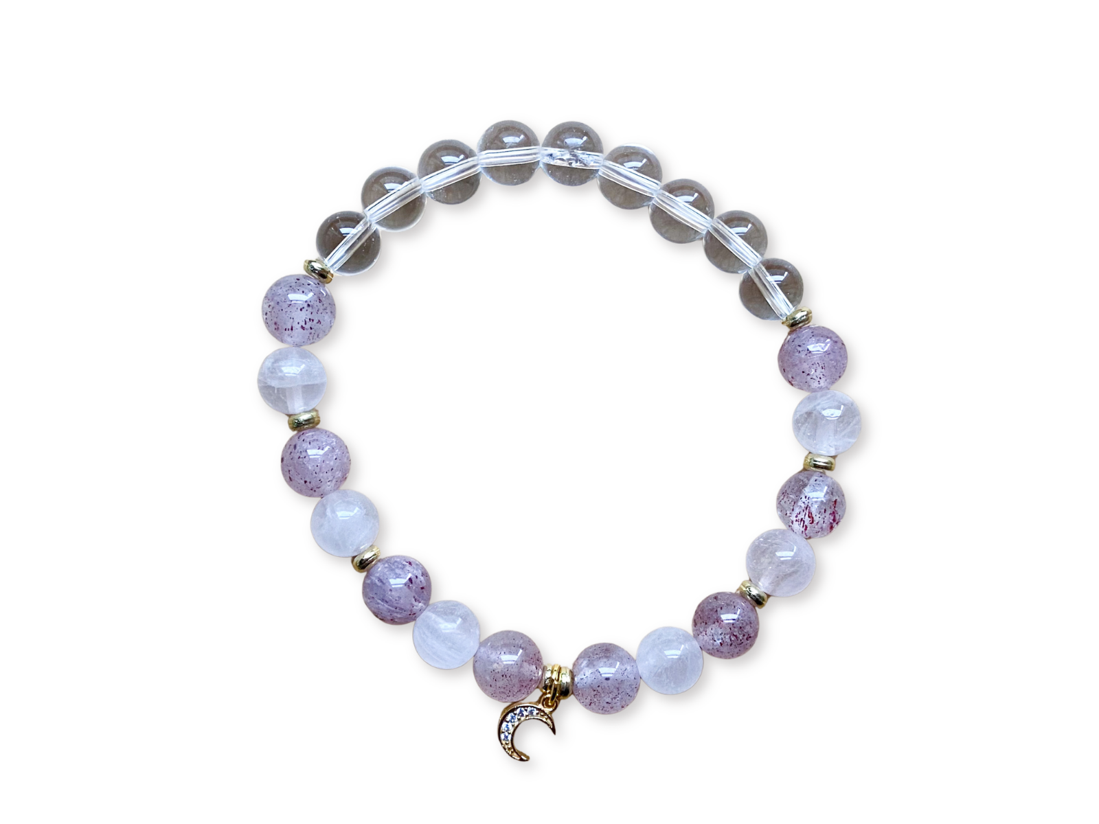 Clear Quartz, Strawberry Quartz & Rose Quartz || Reiki Infused