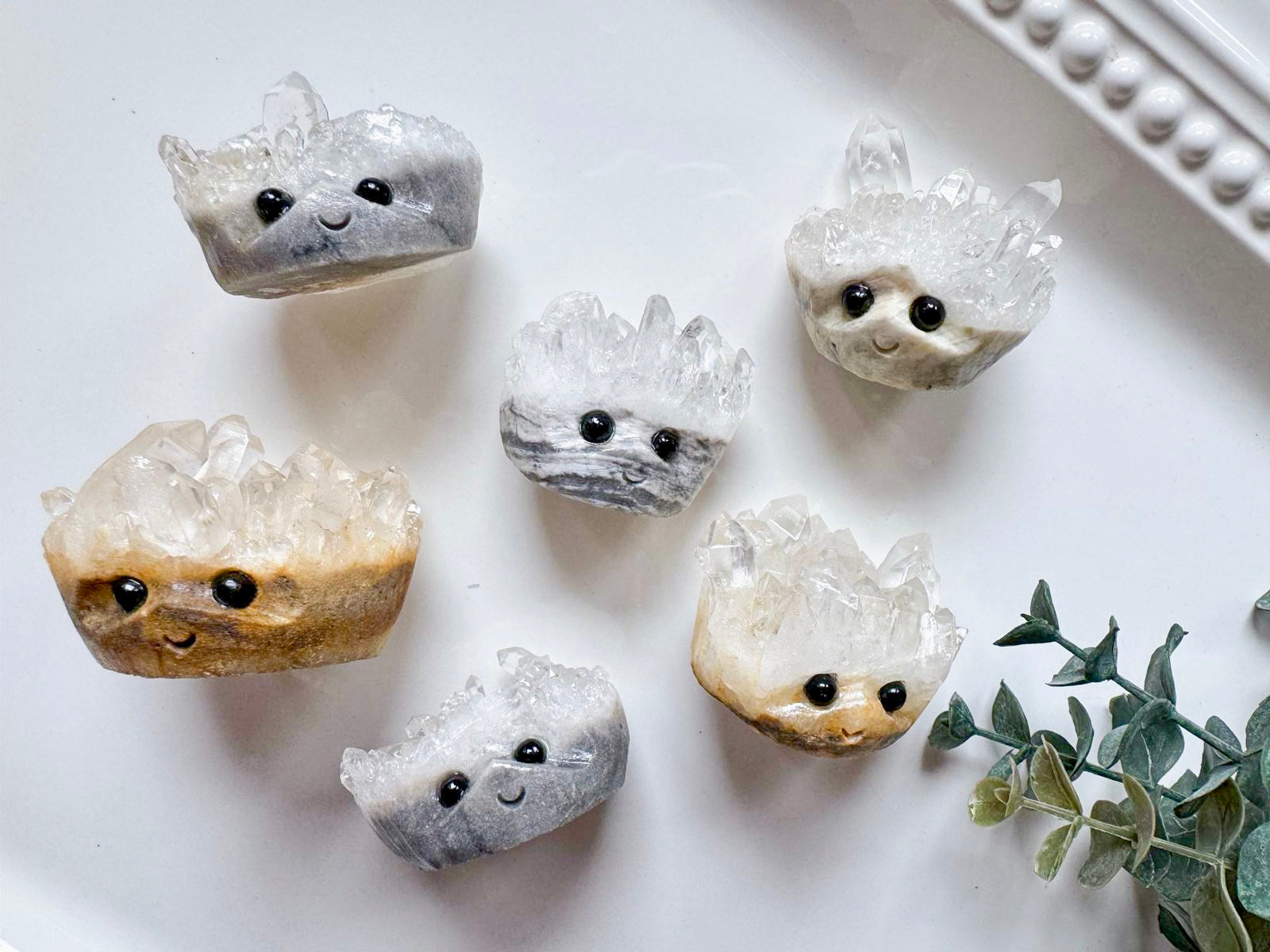 Clear Quartz Cluster Critters