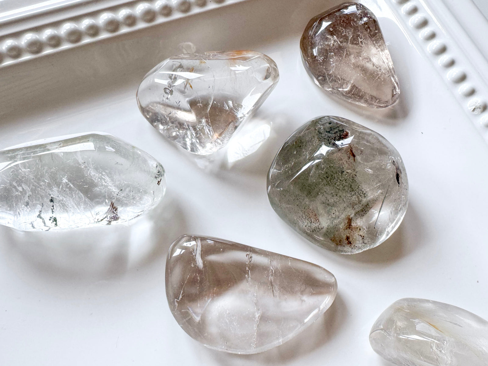 Clear Quartz Free Form Palm Stone