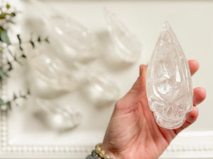 Clear Quartz Traveler Skull || Brazil