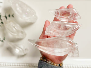 Clear Quartz Traveler Skull || Brazil