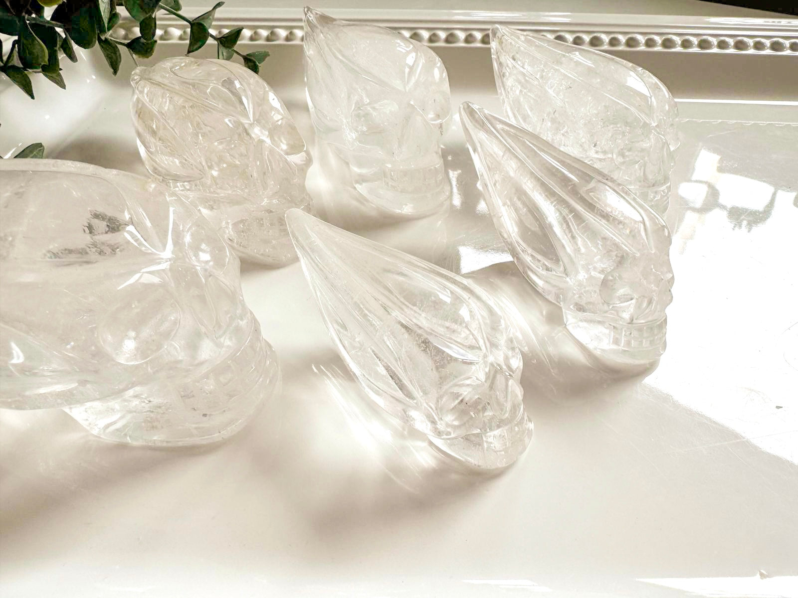 Clear Quartz Traveler Skull || Brazil