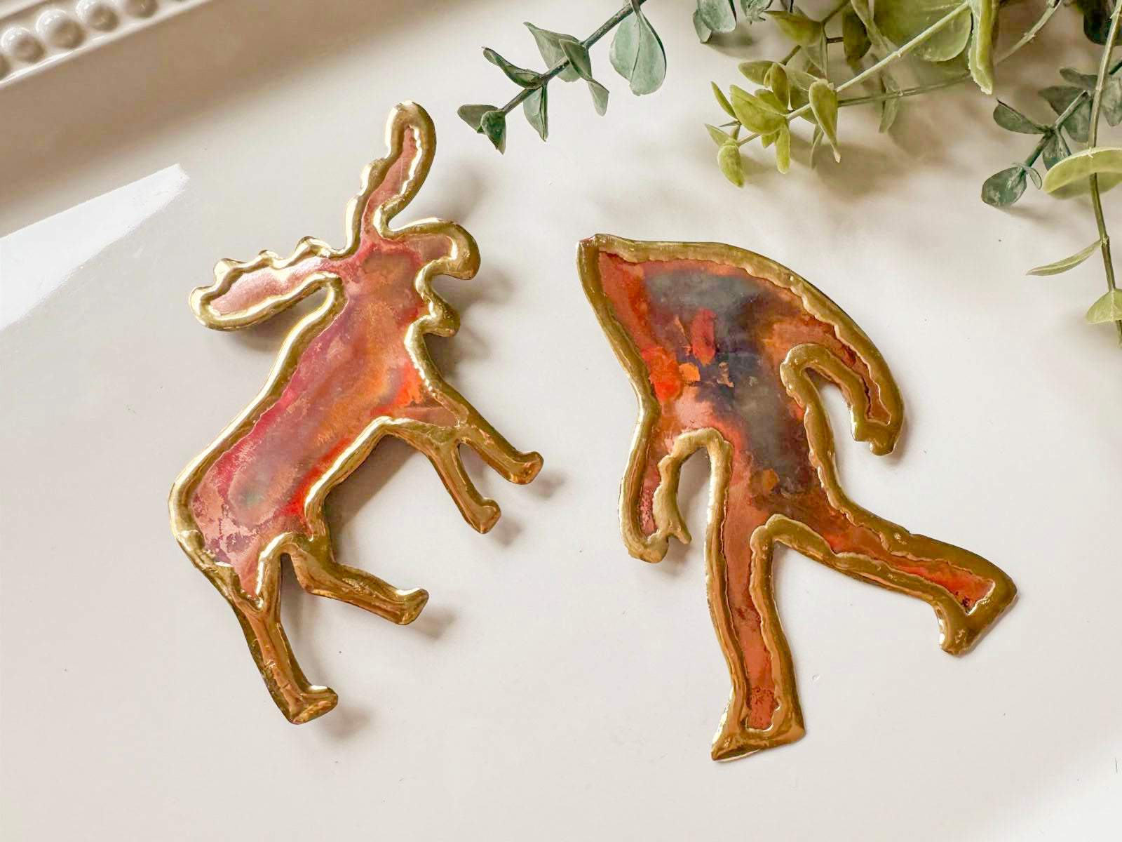 Copper Big Foot Yeti & Moose Magnet