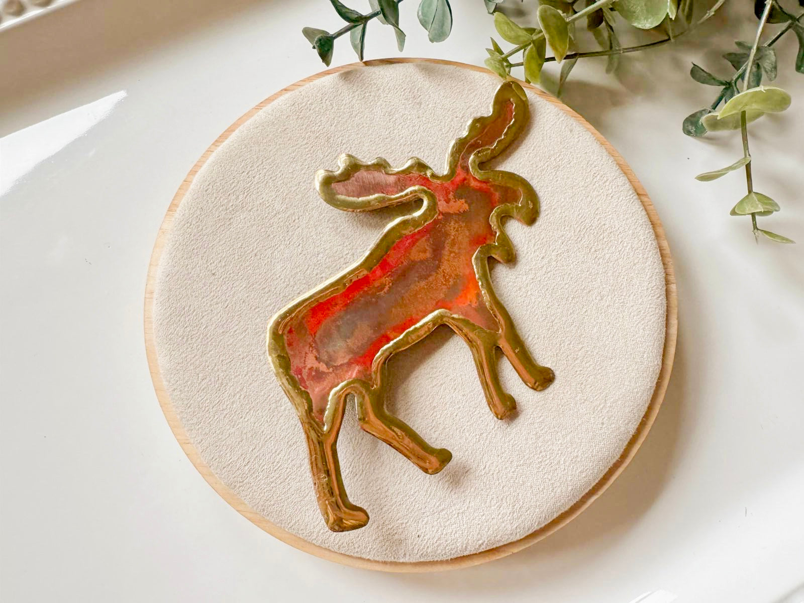 Copper Big Foot Yeti & Moose Magnet