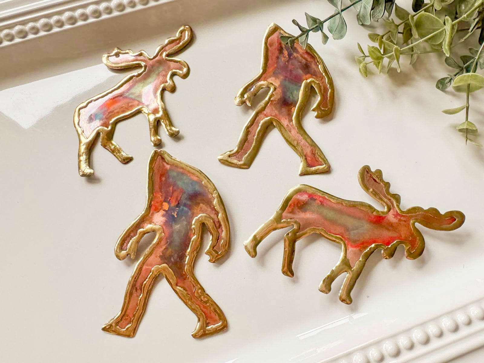 Copper Big Foot Yeti & Moose Magnet